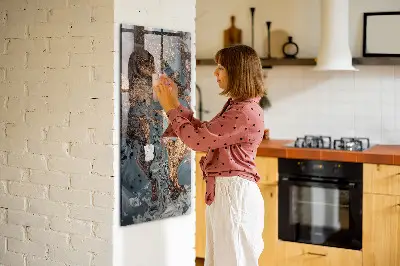 Marble art magnetic wall board