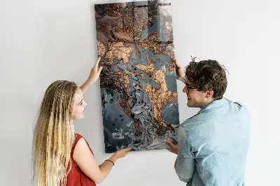 Marble art magnetic wall board