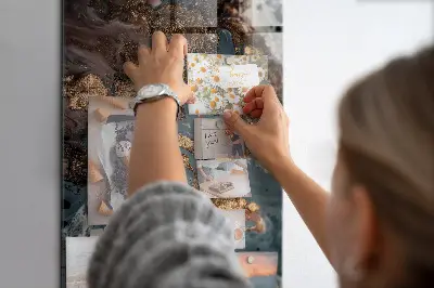 Marble art magnetic wall board