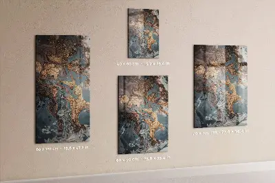 Marble art magnetic wall board