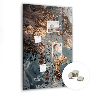 Marble art magnetic wall board