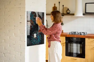 Decorative mandala magnetic wall board