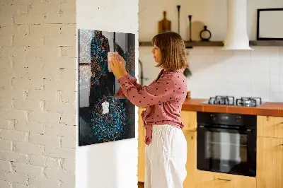 Decorative mandala magnetic wall board