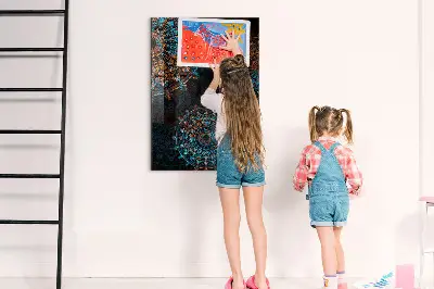 Decorative mandala magnetic wall board