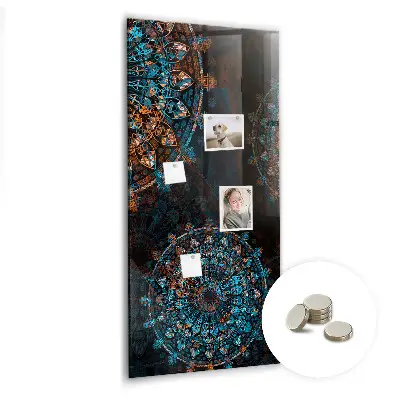 Decorative mandala magnetic wall board