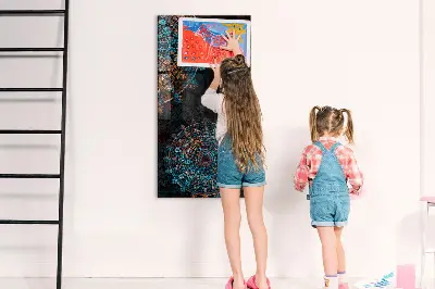 Decorative mandala magnetic wall board