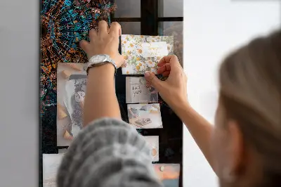Decorative mandala magnetic wall board