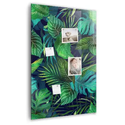 Large Exotic Leaves Magnetic Board