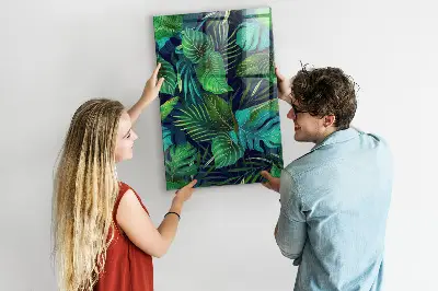 Large Exotic Leaves Magnetic Board