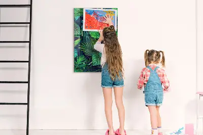 Large Exotic Leaves Magnetic Board