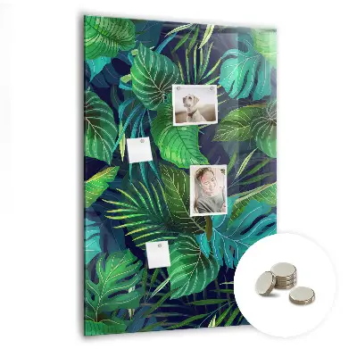 Large Exotic Leaves Magnetic Board