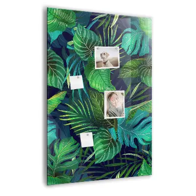 Large Exotic Leaves Magnetic Board