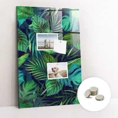 Large Exotic Leaves Magnetic Board