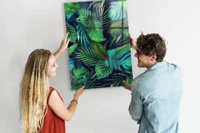 Large Exotic Leaves Magnetic Board