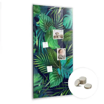 Large Exotic Leaves Magnetic Board