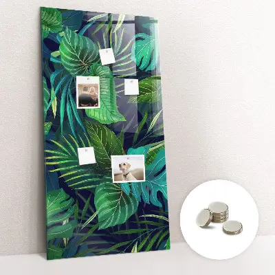 Large Exotic Leaves Magnetic Board
