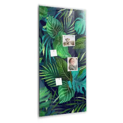 Large Exotic Leaves Magnetic Board