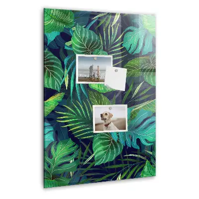 Large Exotic Leaves Magnetic Board