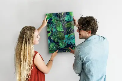 Large Exotic Leaves Magnetic Board