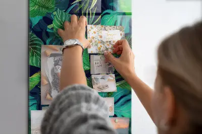 Large Exotic Leaves Magnetic Board