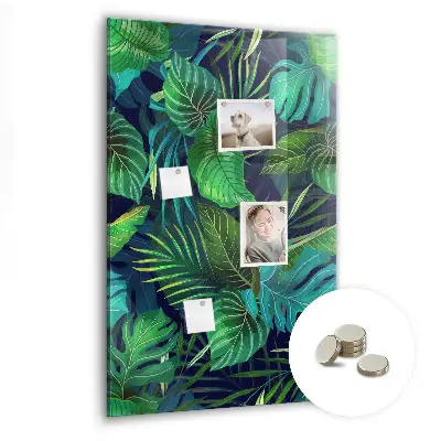 Large Exotic Leaves Magnetic Board