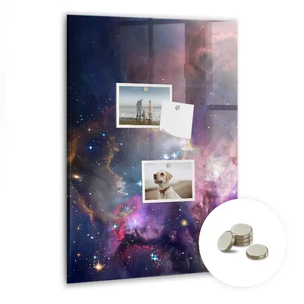 Galaxy Space Magnetic Glass Dry Erase Board