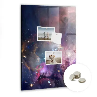 Galaxy Space Magnetic Glass Dry Erase Board