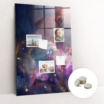 Galaxy Space Magnetic Glass Dry Erase Board