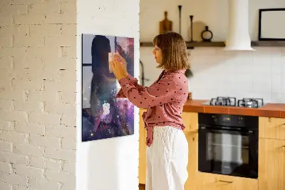 Galaxy Space Magnetic Glass Dry Erase Board