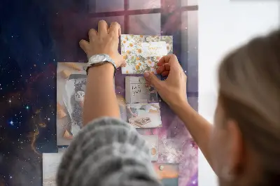 Galaxy Space Magnetic Glass Dry Erase Board