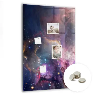 Galaxy Space Magnetic Glass Dry Erase Board