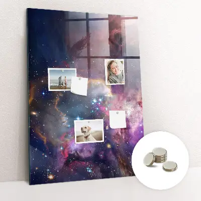 Galaxy Space Magnetic Glass Dry Erase Board