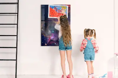 Galaxy Space Magnetic Glass Dry Erase Board