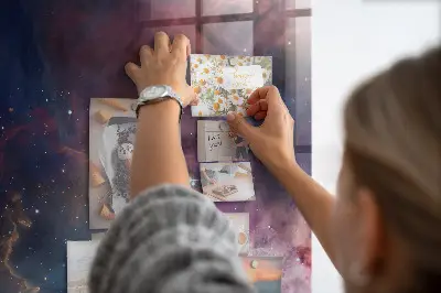 Galaxy Space Magnetic Glass Dry Erase Board