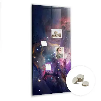 Galaxy Space Magnetic Glass Dry Erase Board
