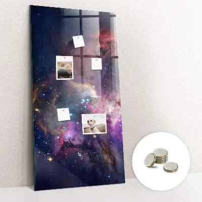 Galaxy Space Magnetic Glass Dry Erase Board