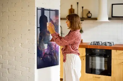 Galaxy Space Magnetic Glass Dry Erase Board