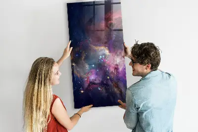 Galaxy Space Magnetic Glass Dry Erase Board