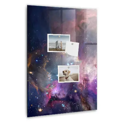 Galaxy Space Magnetic Glass Dry Erase Board