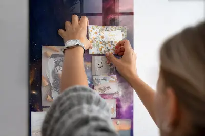 Galaxy Space Magnetic Glass Dry Erase Board
