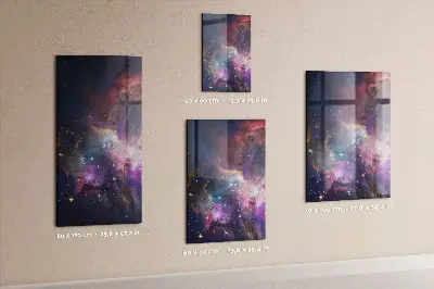 Galaxy Space Magnetic Glass Dry Erase Board