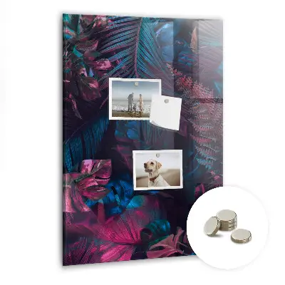 Tropical Leaves Magnetic Wall Board