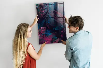 Tropical Leaves Magnetic Wall Board