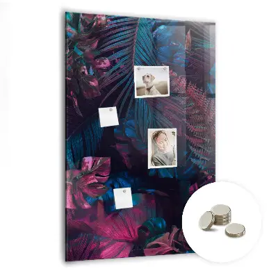 Tropical Leaves Magnetic Wall Board