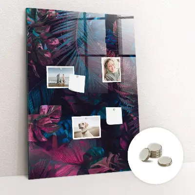 Tropical Leaves Magnetic Wall Board