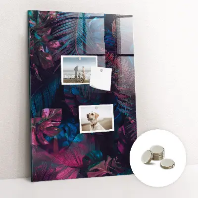 Tropical Leaves Magnetic Wall Board