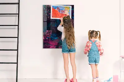 Tropical Leaves Magnetic Wall Board