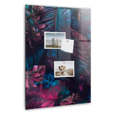 Tropical Leaves Magnetic Wall Board