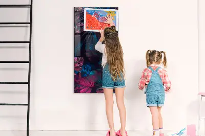 Tropical Leaves Magnetic Wall Board