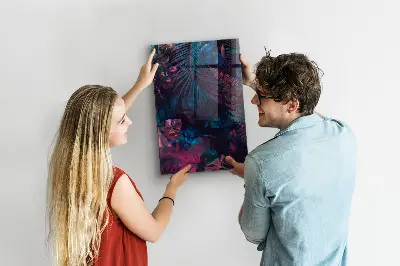 Tropical Leaves Magnetic Wall Board